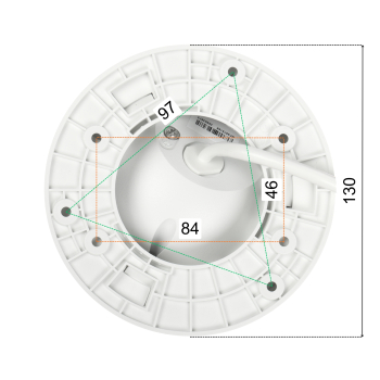 KAMERA IP DS-2CD1347G3H-LIUF 2.8MM PL ColorVu 3.0 Smart Hybrid Light - 4 Mpx 2.8 mm Hikvision